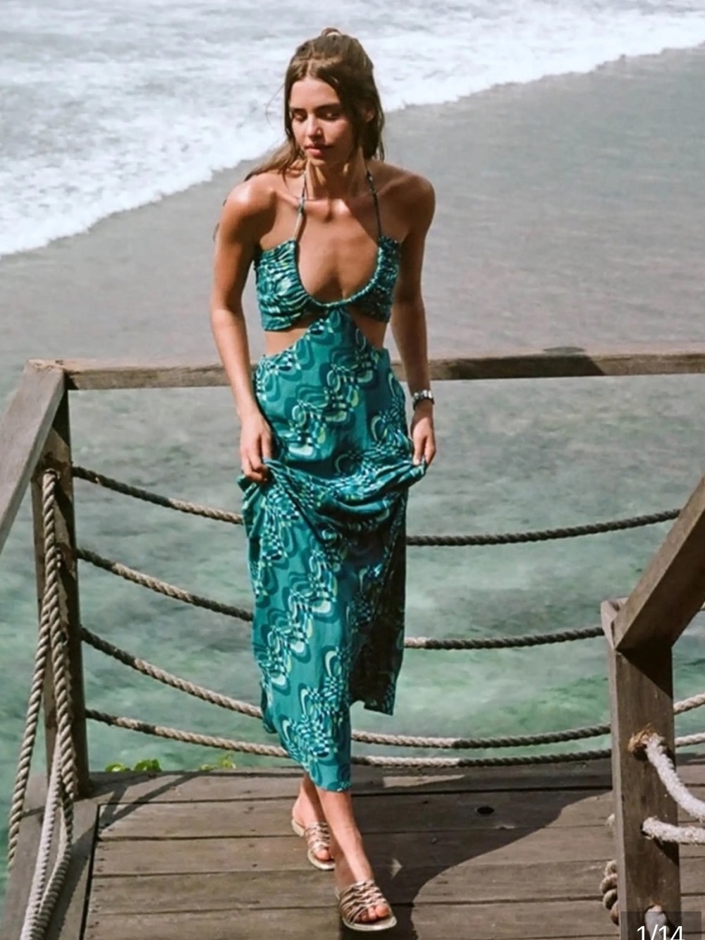 NWT O'Neill Lila Maxi Dress MSRP $75 - Picture 3 of 4
